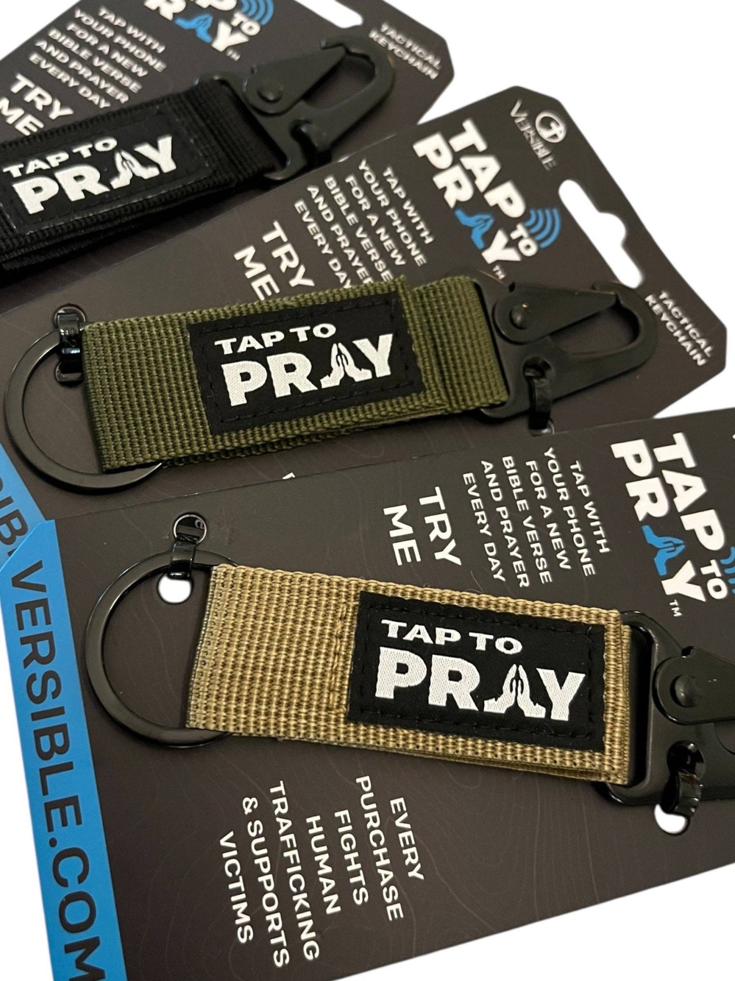 Tap To Pray™ - Tactical Carabiner Keychain - Purpose + Passion Boutique