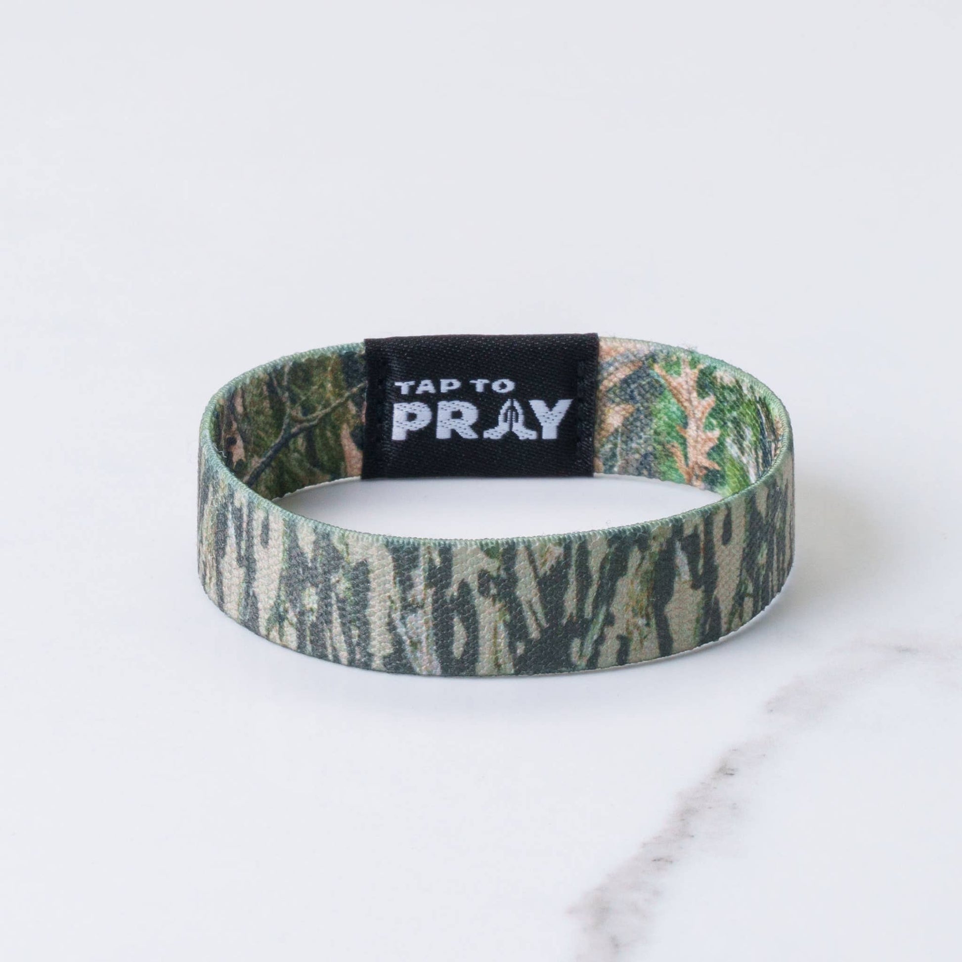 Tap To Pray™ Wristbands - Forest & Tree Bark Camo (XL) - Purpose + Passion Boutique