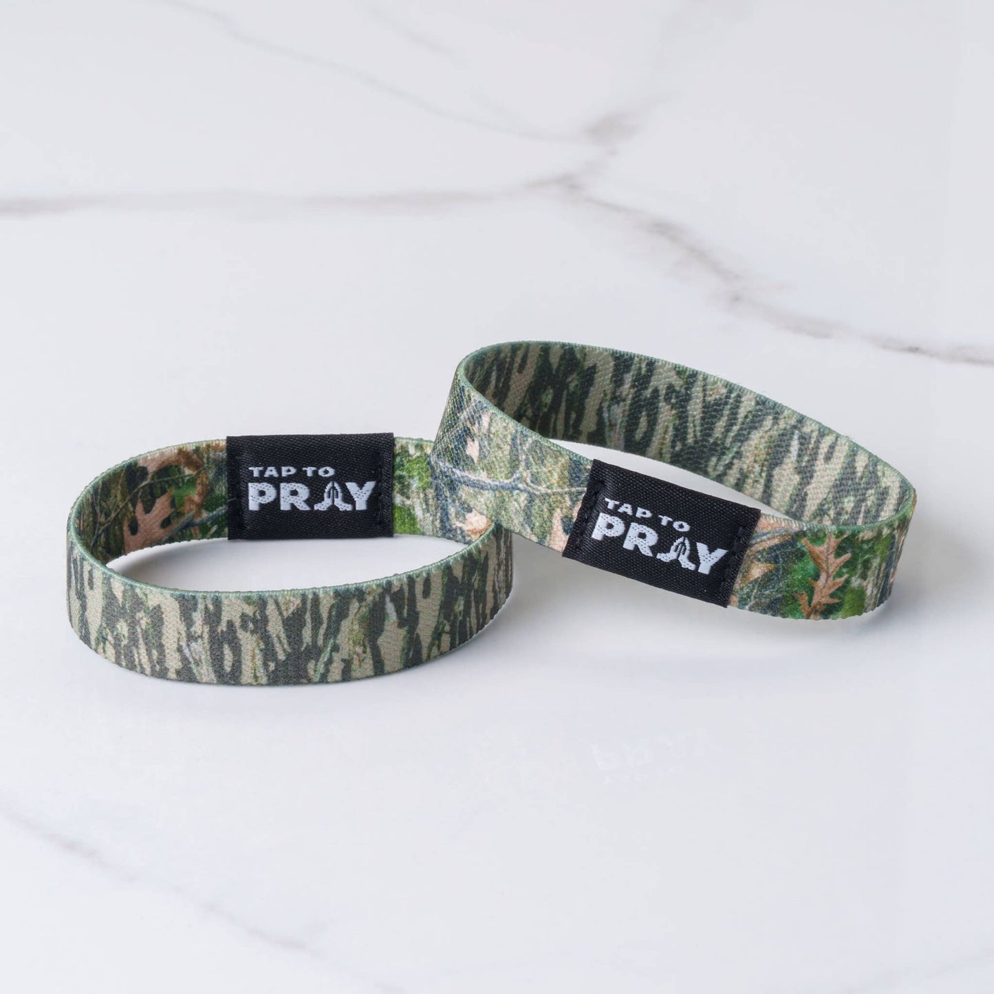 Tap To Pray™ Wristbands - Forest & Tree Bark Camo (XL) - Purpose + Passion Boutique