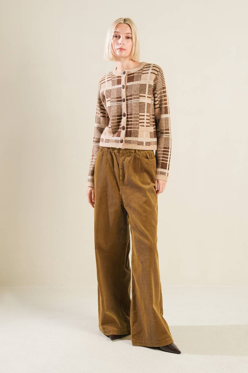 Taupe Brown Knit Sweater Cardigan - Purpose + Passion Boutique