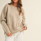 Taupe Front Patch Pocket Sweater - Purpose + Passion Boutique