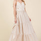 Taupe Stripe Fit & Flare Maxi Sundress - Purpose + Passion Boutique