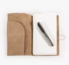 Taupe Suede Small Journal w/Organic Paper - Purpose + Passion Boutique