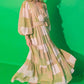 Taupe/Green/Coral Colorblock Midi Dress - Purpose + Passion Boutique