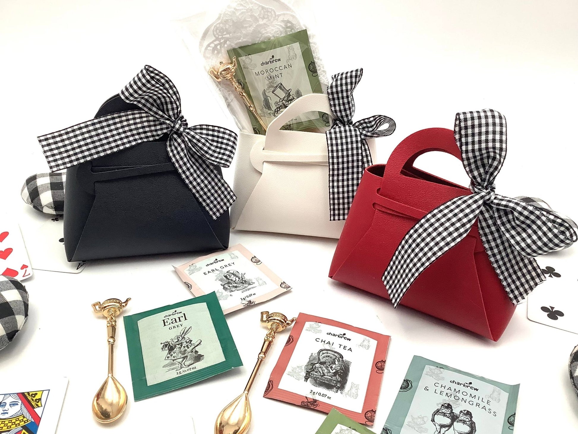 Tea Party Purse w/ Tea Packet + Teaspoon + Napkin - Purpose + Passion Boutique