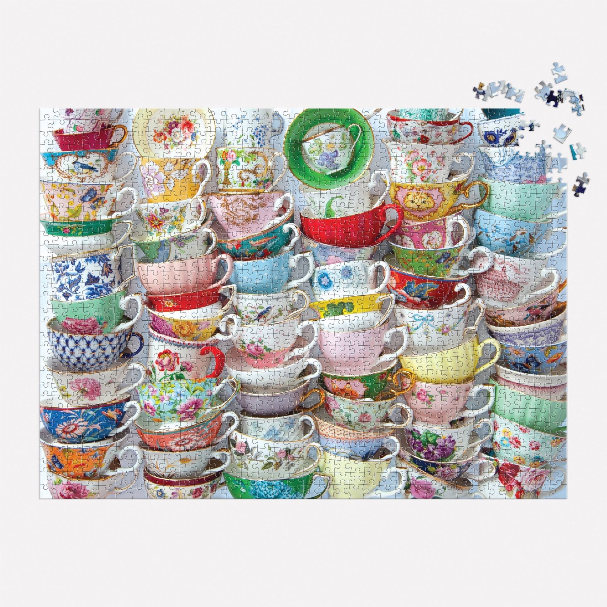 Teacups 1000 Piece Puzzle - Purpose + Passion Boutique
