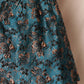 Teal Black Tie Shoulder Floral Jacquard Tulle Mini Dress - Purpose + Passion Boutique