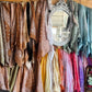 Terracotta Hues Hand Dyed Bandanas w/Leather Slide - Purpose + Passion Boutique