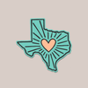 Texas Heart Sticker - Purpose + Passion Boutique