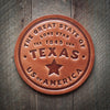 Texas Leather Coaster - Purpose + Passion Boutique