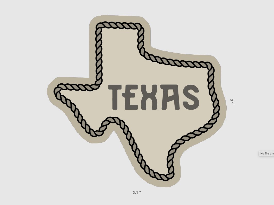 Texas Rope Sticker - Purpose + Passion Boutique