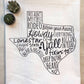 Texas Sayings Flour Sack Tea Towel - Purpose + Passion Boutique