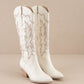 The Ainsley White | Embroidered Cowboy Western Boot - Purpose + Passion Boutique