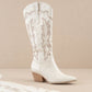 The Ainsley White | Embroidered Cowboy Western Boot - Purpose + Passion Boutique