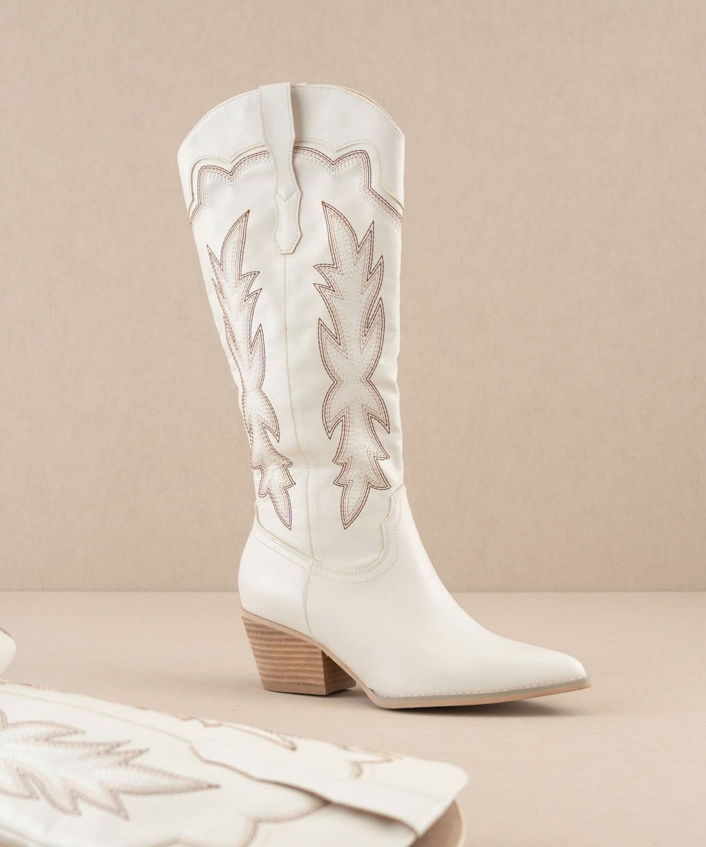 The Ainsley White | Embroidered Cowboy Western Boot - Purpose + Passion Boutique