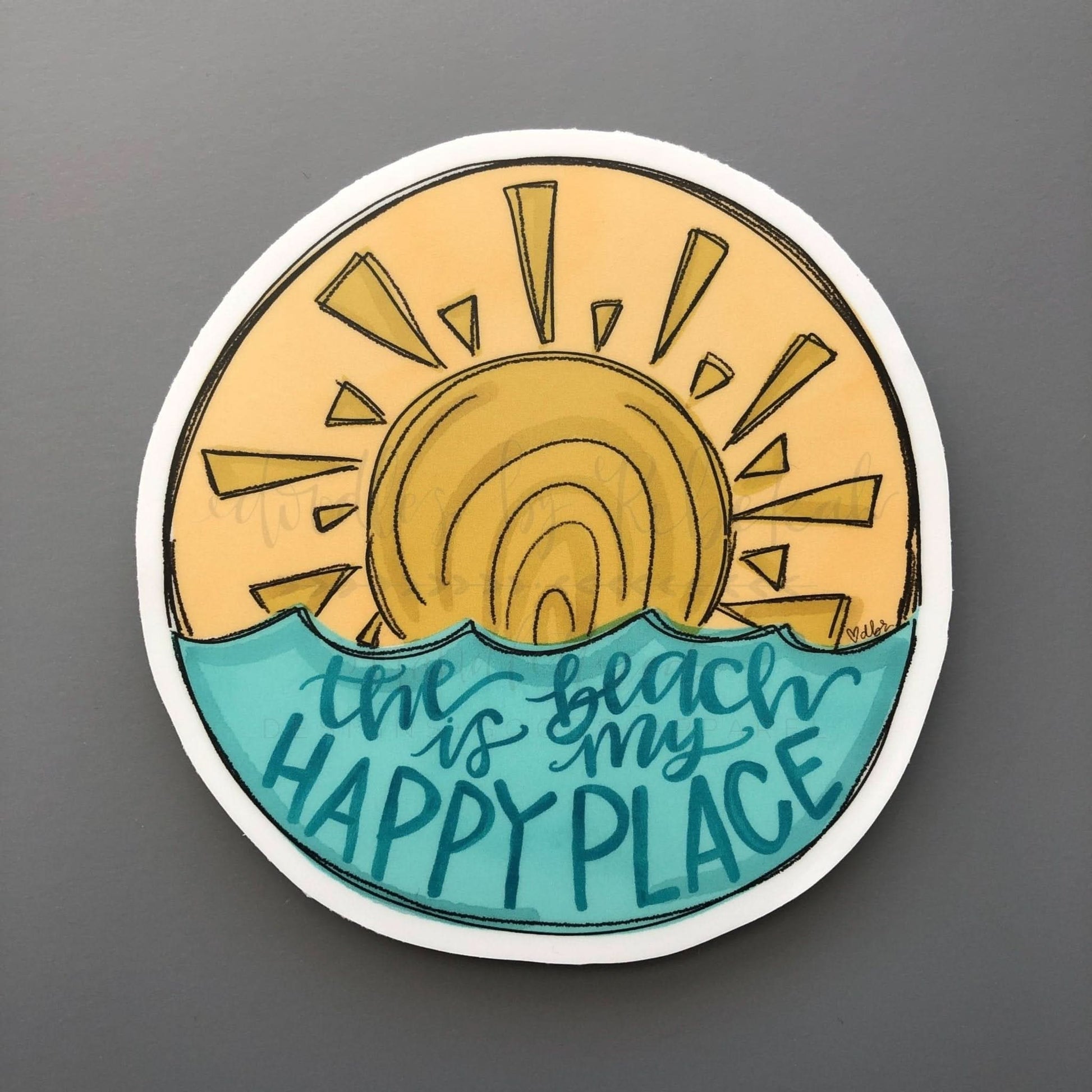 The Beach is my Happy Place Sticker - Purpose + Passion Boutique