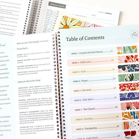 The Bible In A Year: A 52 - Week Study - Purpose + Passion Boutique