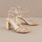 The Colmar Apricot | Strappy Braided Jute Sandal - Purpose + Passion Boutique