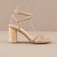 The Colmar Apricot | Strappy Braided Jute Sandal - Purpose + Passion Boutique