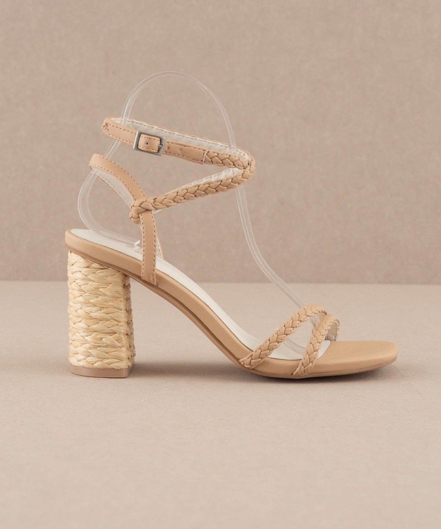 The Colmar Apricot | Strappy Braided Jute Sandal - Purpose + Passion Boutique