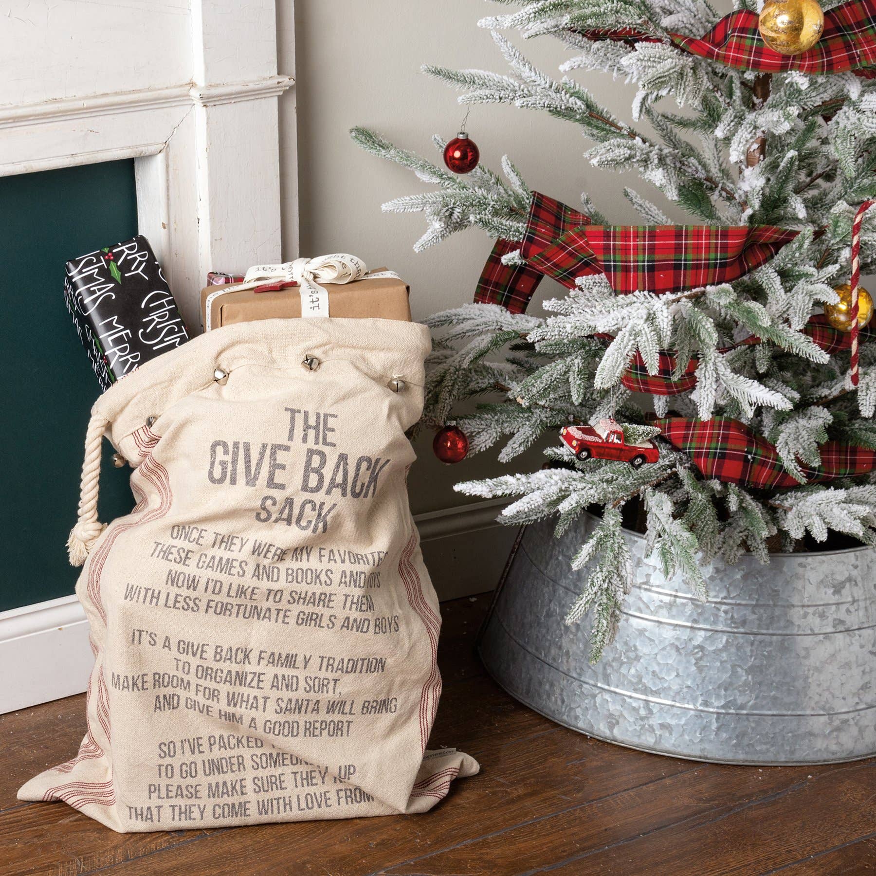 The Give Back Sack Merry Christmas Santa Sack - Purpose + Passion Boutique