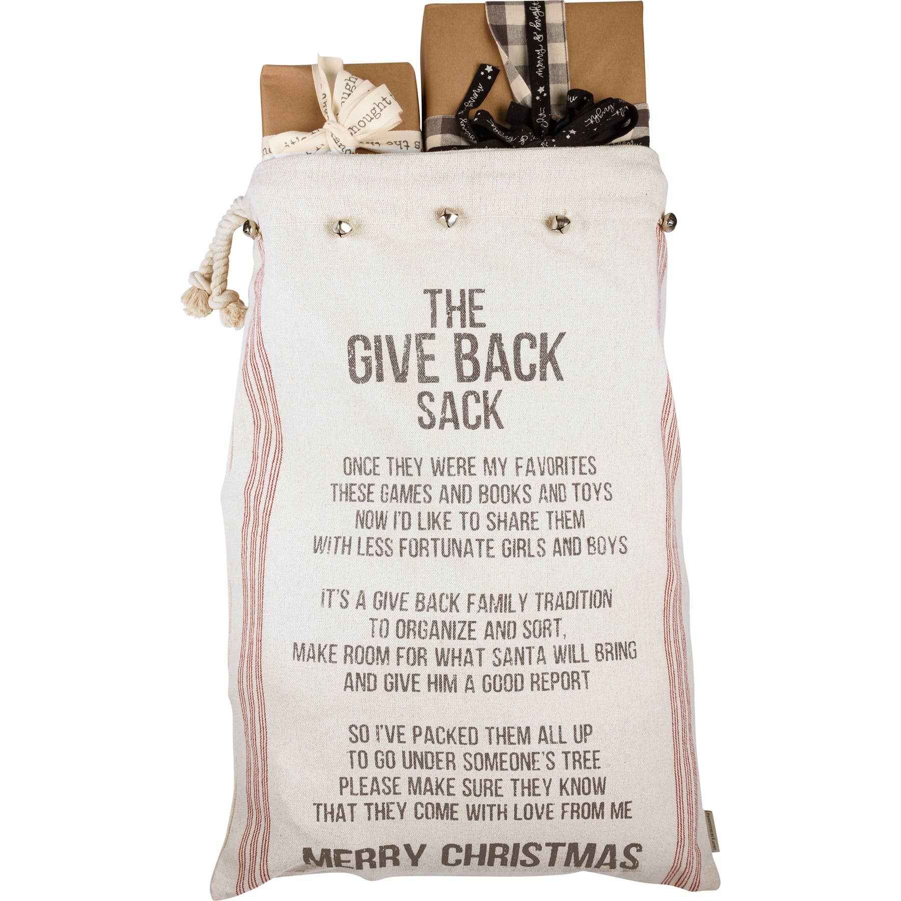 The Give Back Sack Merry Christmas Santa Sack - Purpose + Passion Boutique