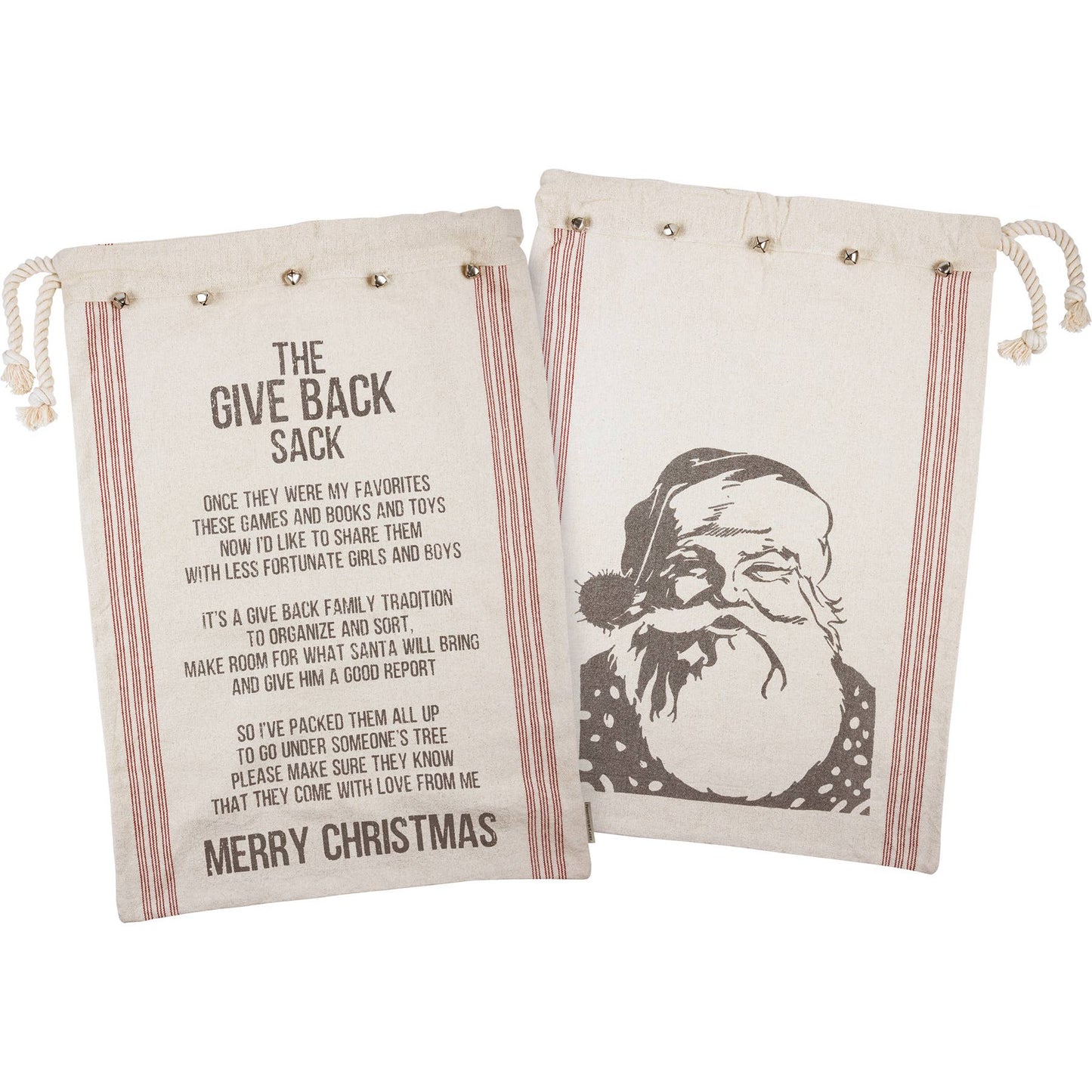 The Give Back Sack Merry Christmas Santa Sack - Purpose + Passion Boutique