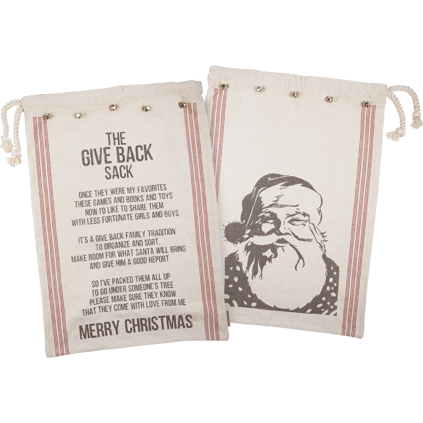 The Give Back Sack Merry Christmas Santa Sack - Purpose + Passion Boutique
