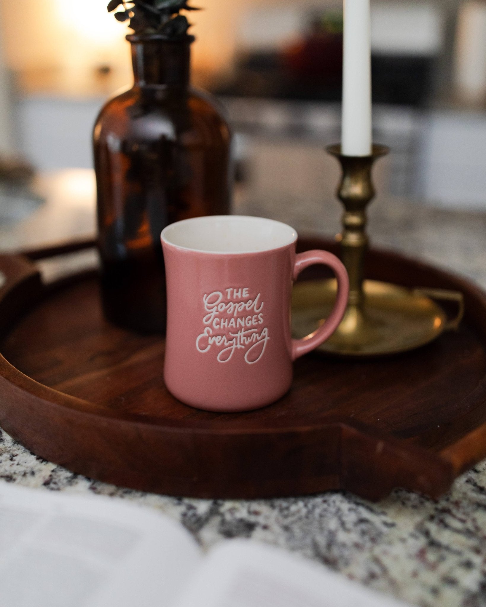 The Gospel Changes Everything Primrose Mug - Purpose + Passion Boutique