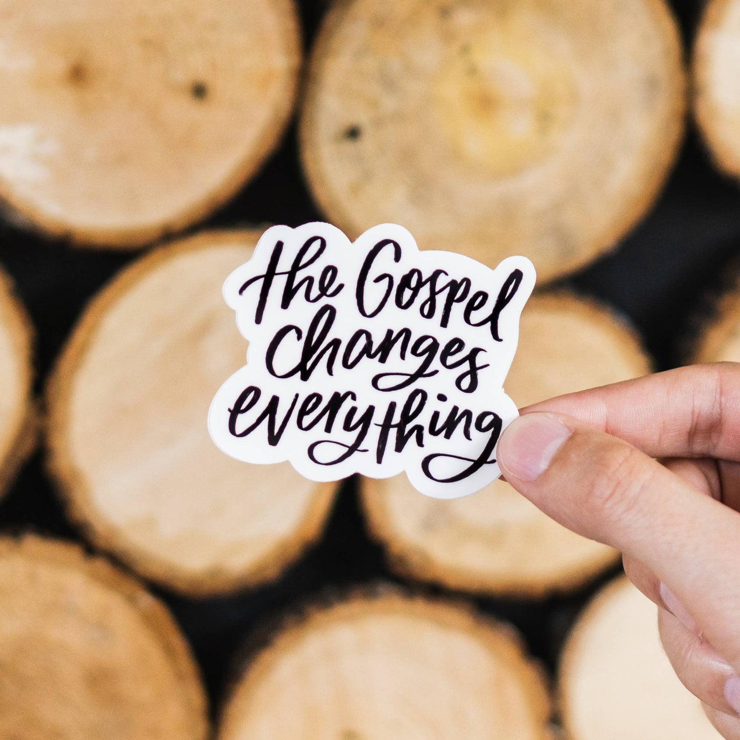 The Gospel Changes Everything Vinyl Die Cut Sticker - Purpose + Passion Boutique