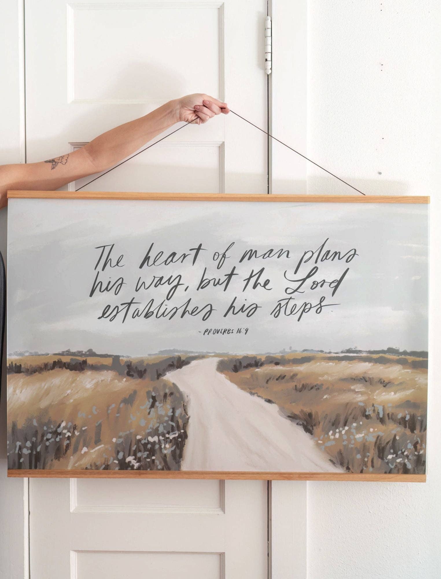 The Heart of Man... Horizontal Poster with Banner Wood (27x40) - Purpose + Passion Boutique