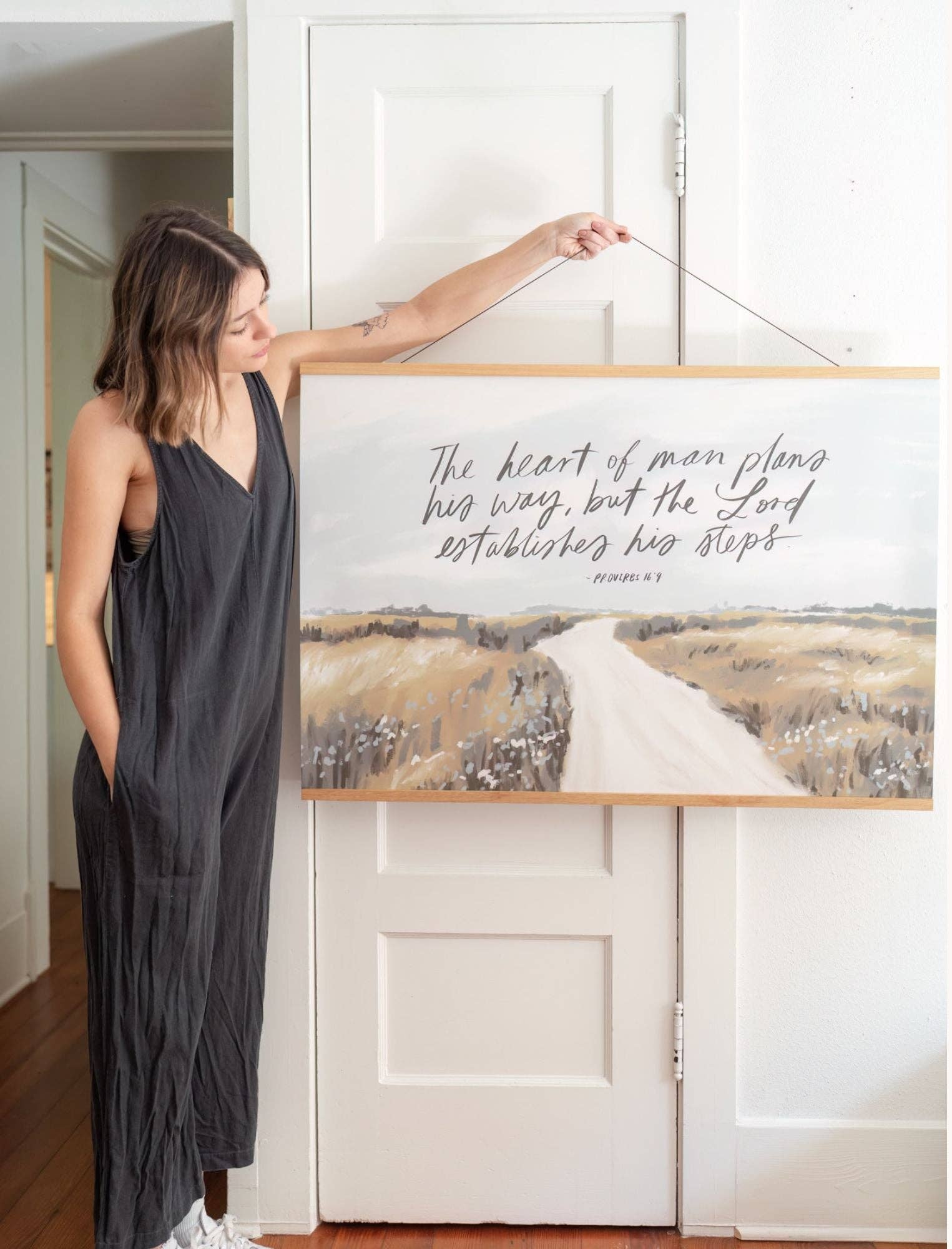 The Heart of Man... Horizontal Poster with Banner Wood (27x40) - Purpose + Passion Boutique