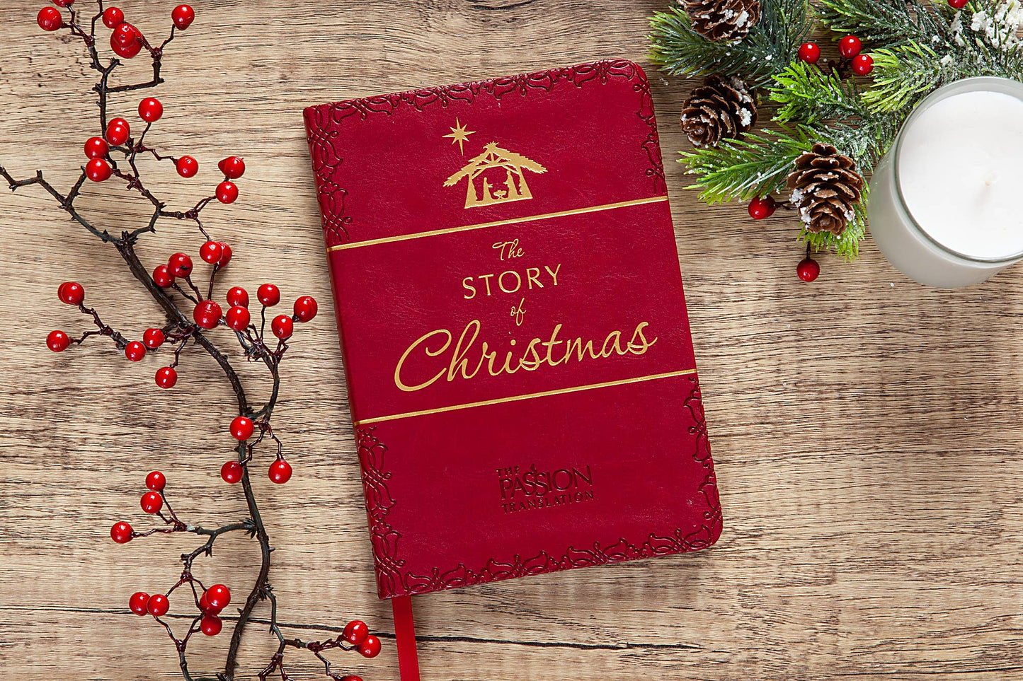 The Story of Christmas Faux Leather Devotional - Purpose + Passion Boutique