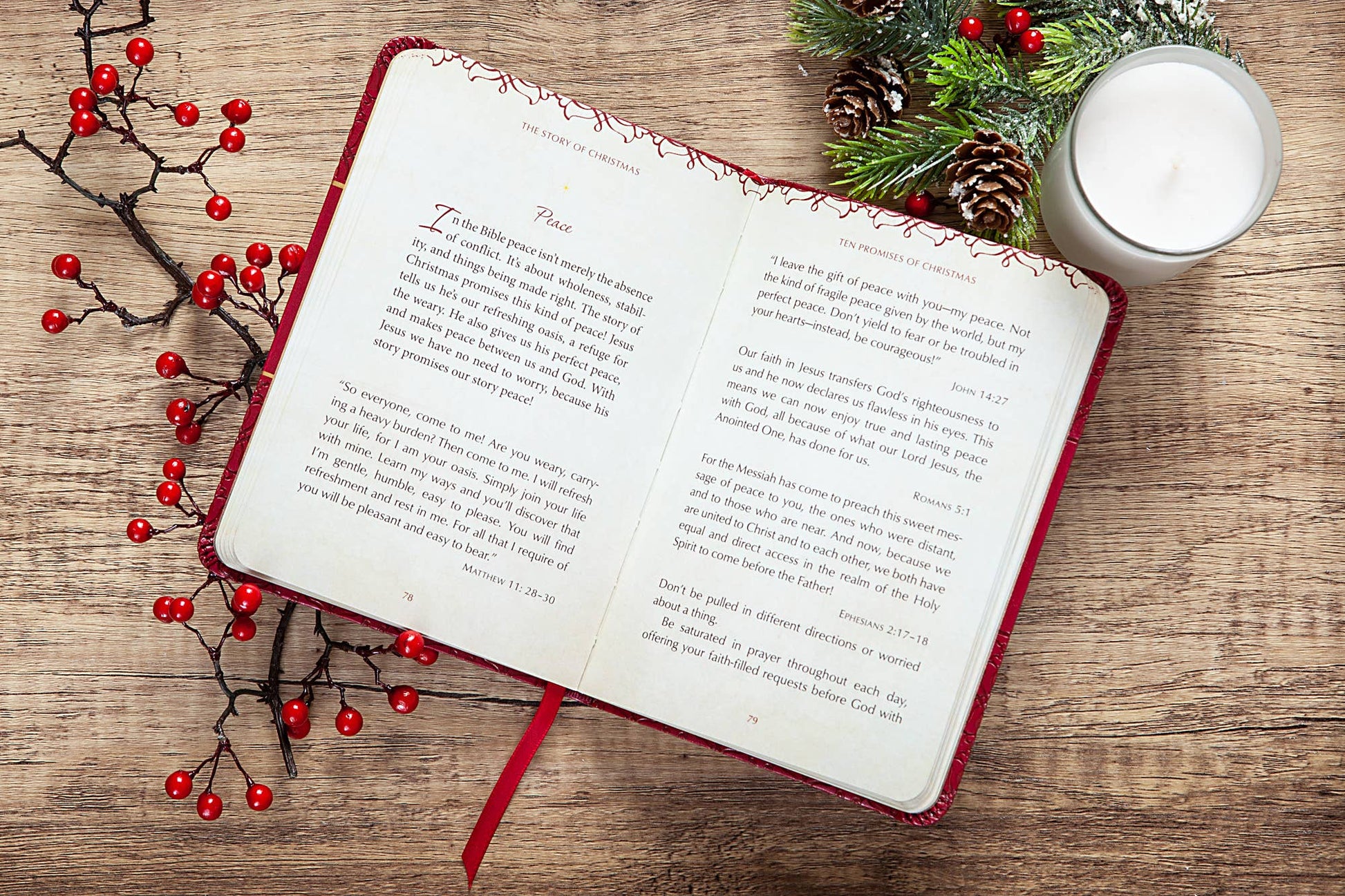 The Story of Christmas Faux Leather Devotional - Purpose + Passion Boutique