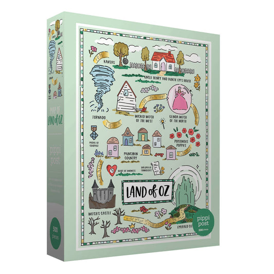 The Wizard of Oz Map - 500 Piece Jigsaw Puzzle - Purpose + Passion Boutique