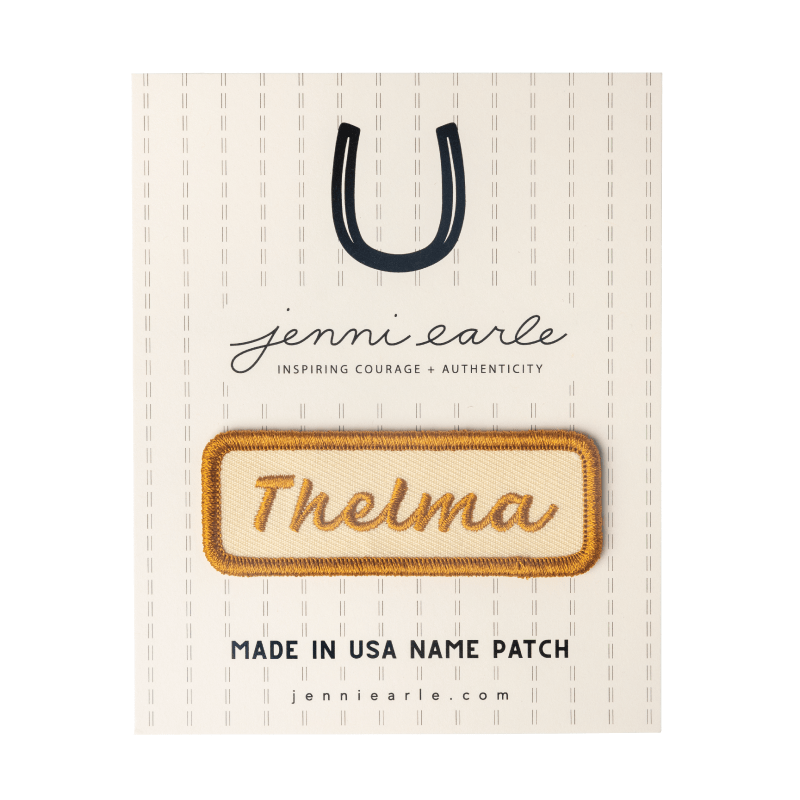 "Thelma" Name Patch - Purpose + Passion Boutique
