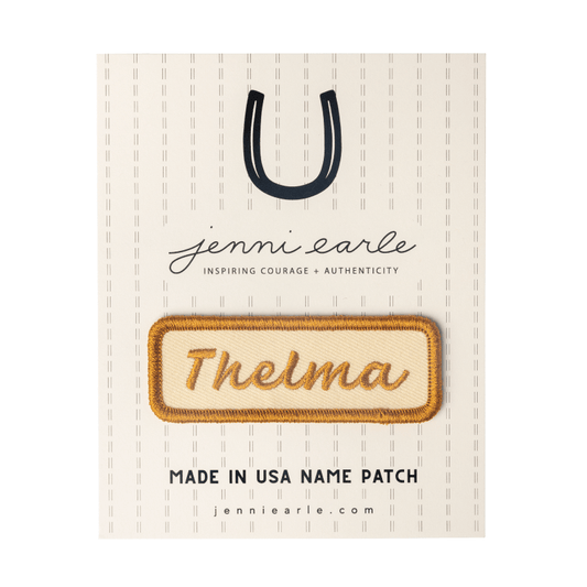 "Thelma" Name Patch - Purpose + Passion Boutique