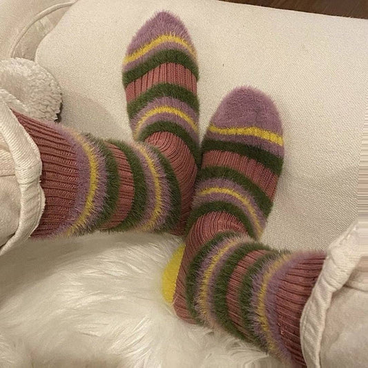 Thick Striped Winter Warm Socks - Purpose + Passion Boutique