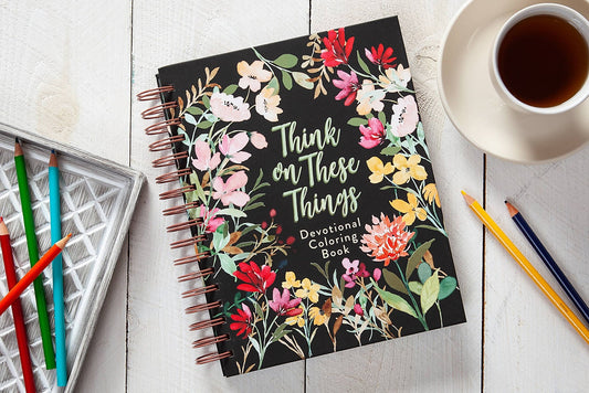 Think on These Things Devotional Coloring Book - Purpose + Passion Boutique