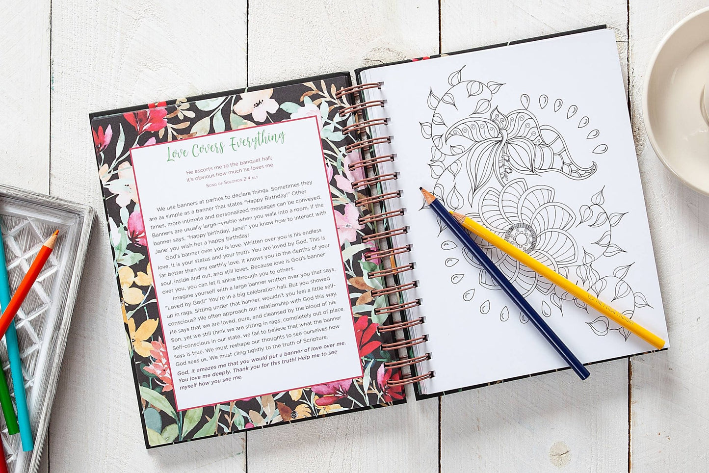 Think on These Things Devotional Coloring Book - Purpose + Passion Boutique