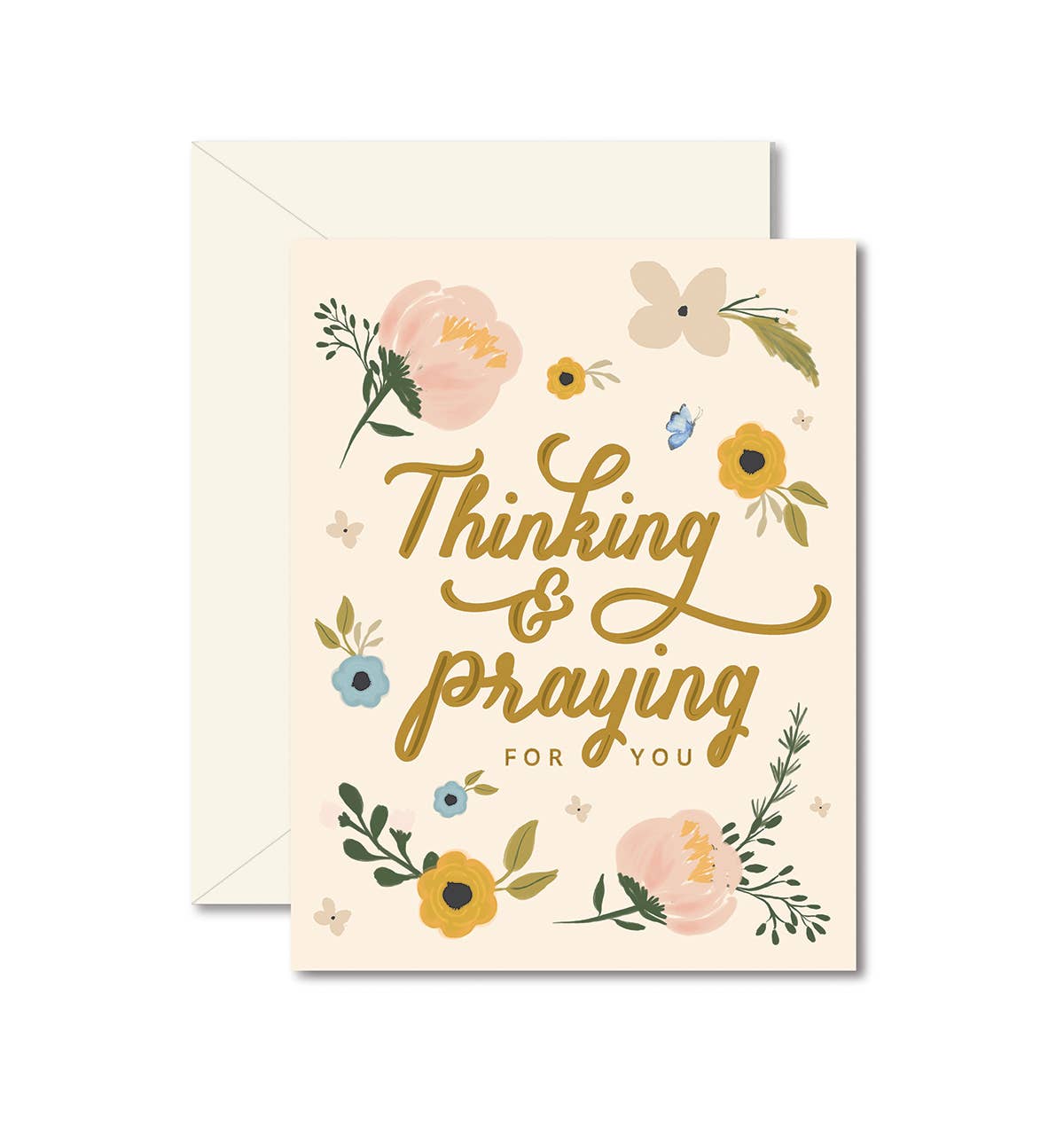 Thinking and Praying For You Sympathy Greeting Card - Purpose + Passion Boutique