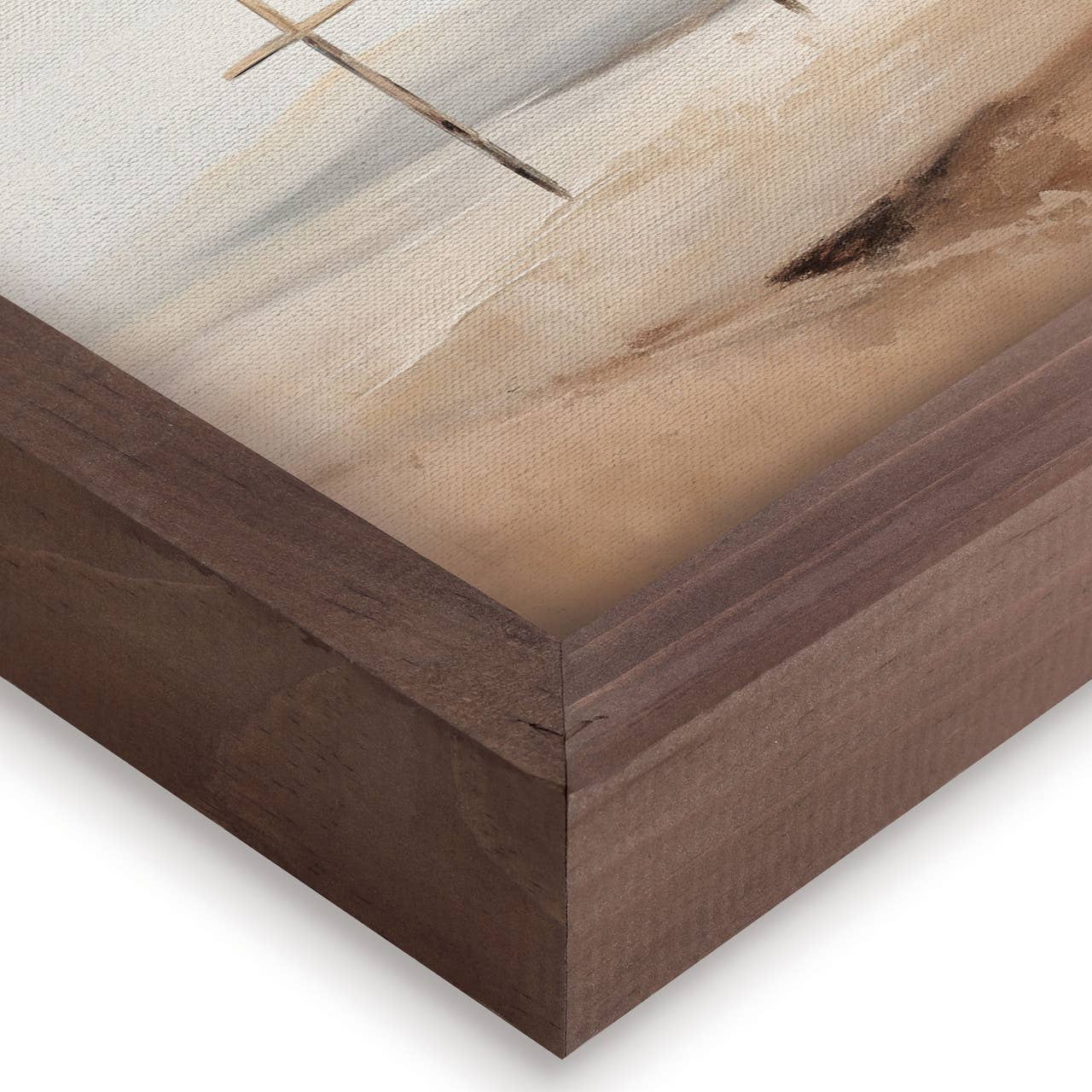 Three Crosses Wonderous Watercolors Framed Linen Art - Purpose + Passion Boutique