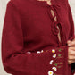 Tie Front Floral Embroidered Sweater Cardigan - Purpose + Passion Boutique