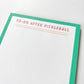 To - do After Pickleball Notepad - Purpose + Passion Boutique