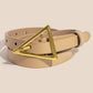 Triangle Buckle Leather Belt - Purpose + Passion Boutique