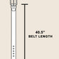 Triangle Buckle Leather Belt - Purpose + Passion Boutique