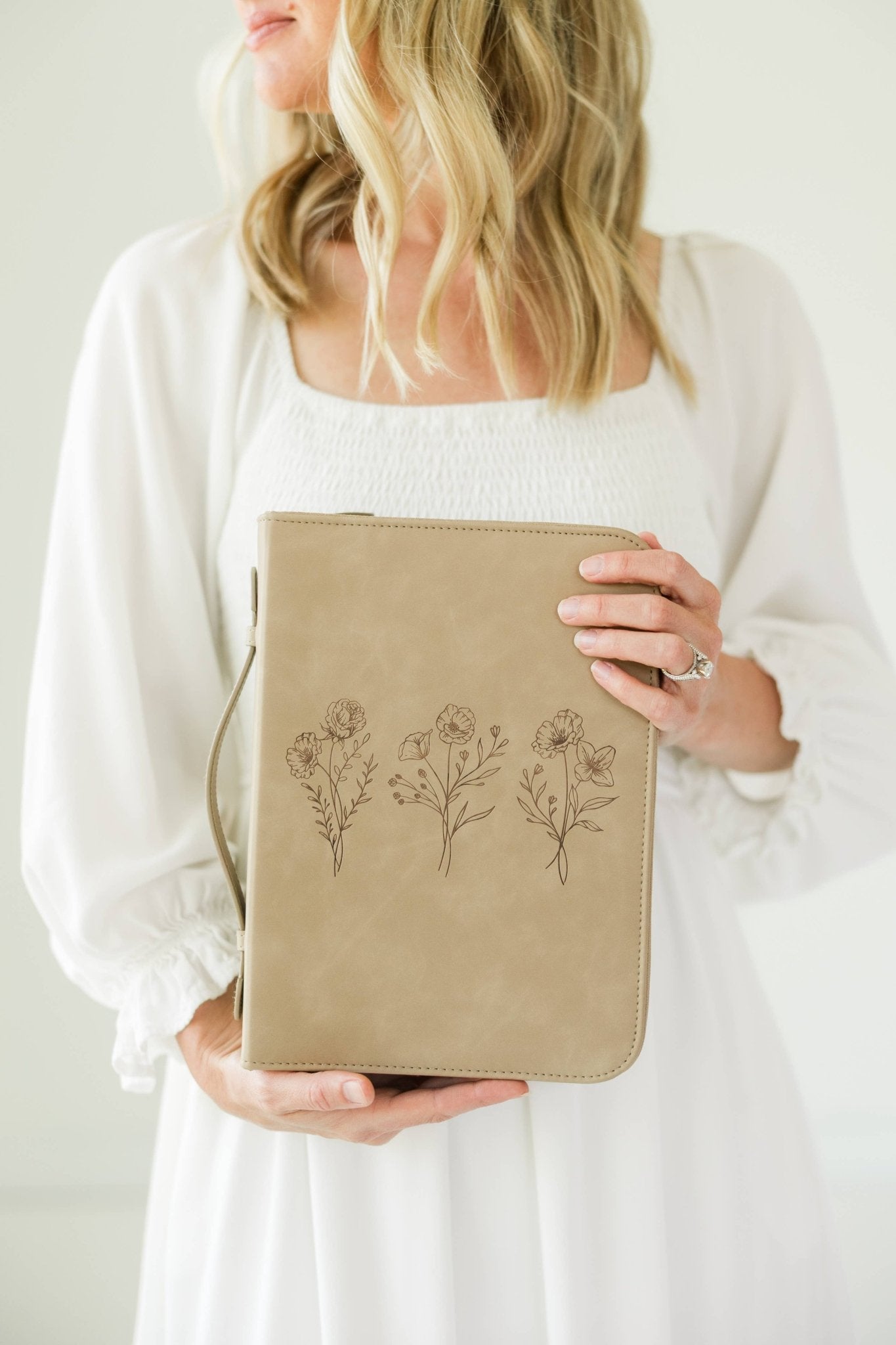 Trio Floral Vegan Leather Bible Case - Purpose + Passion Boutique