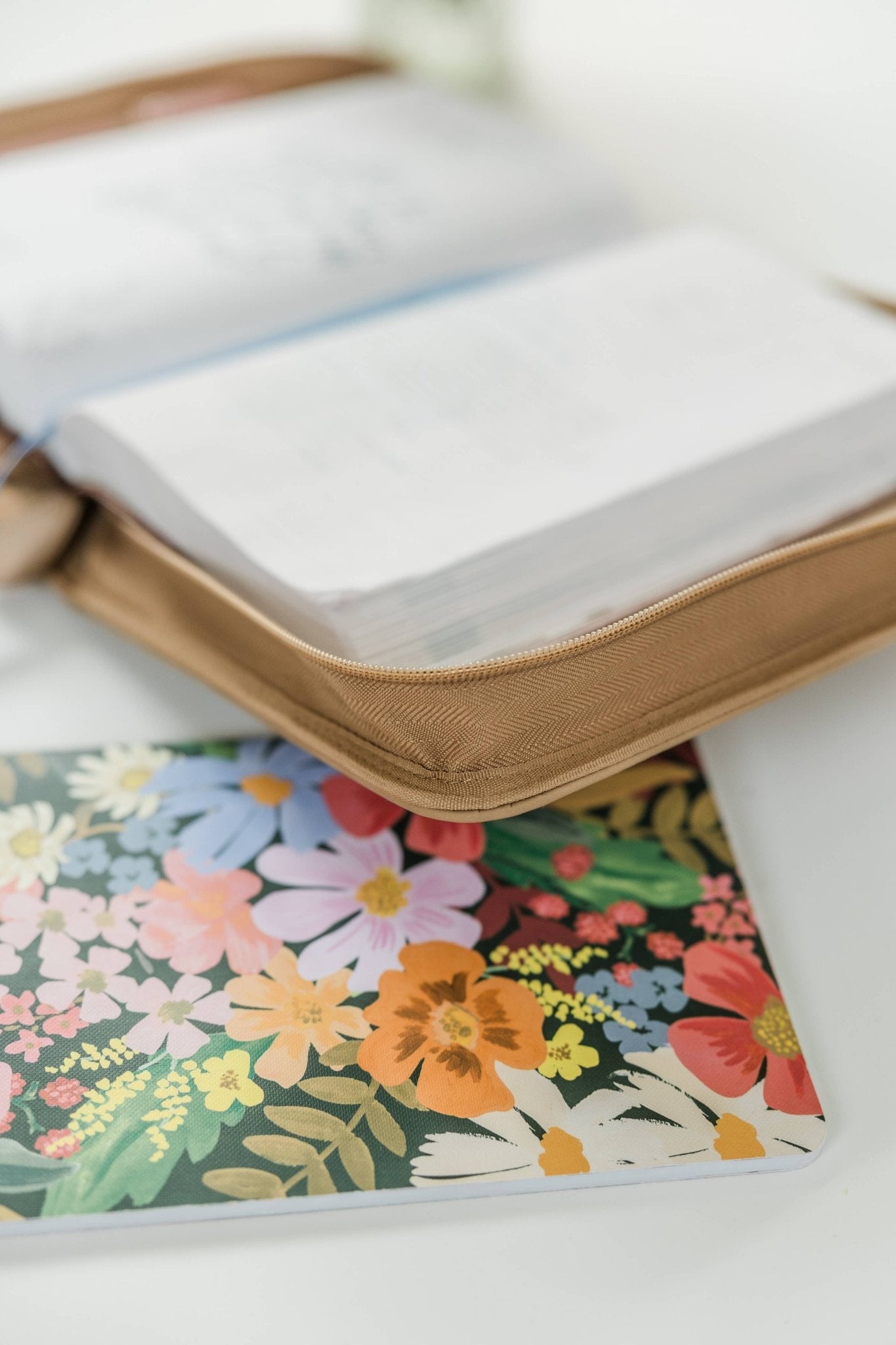 Trio Floral Vegan Leather Bible Case - Purpose + Passion Boutique