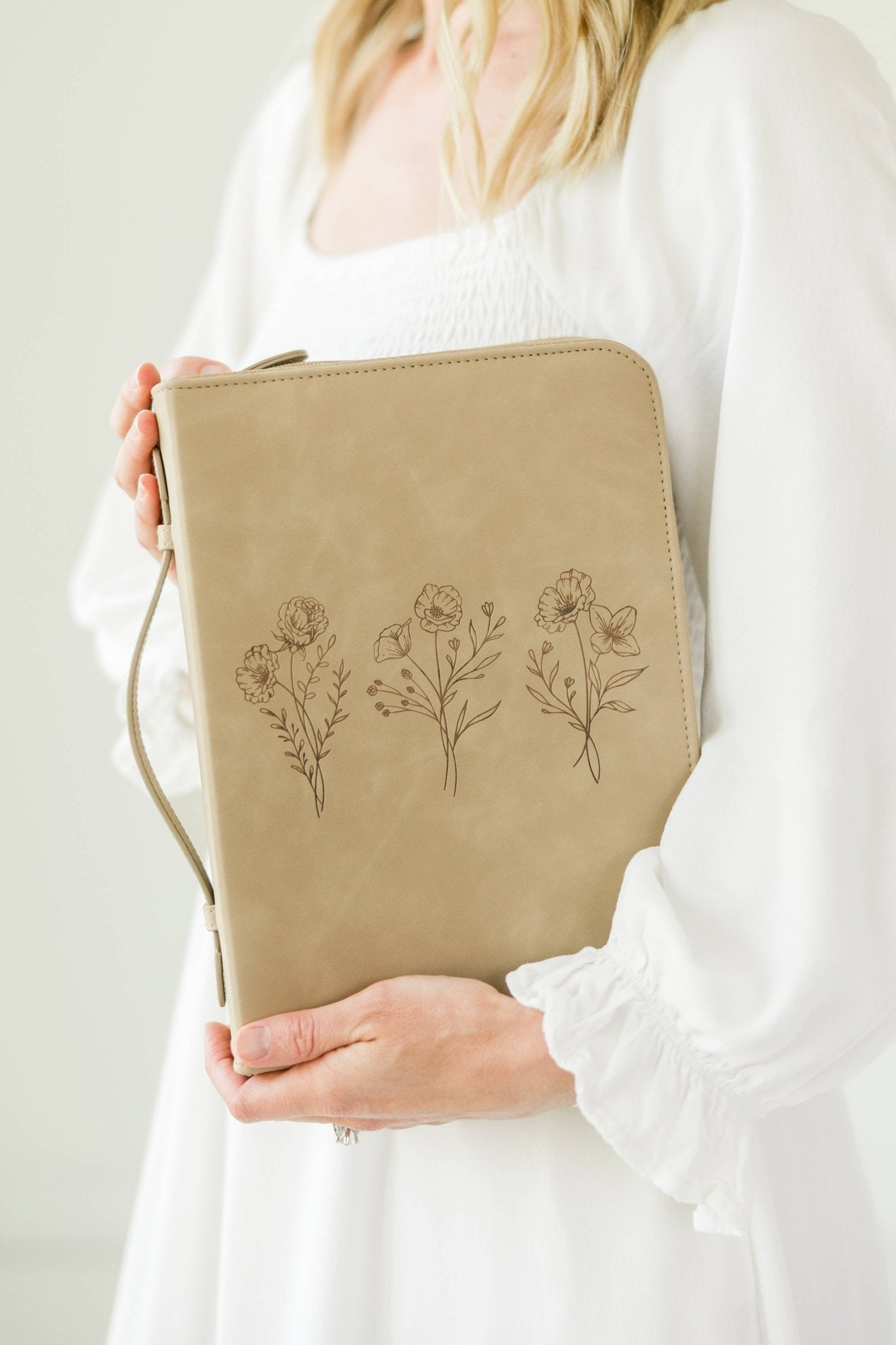 Trio Floral Vegan Leather Bible Case - Purpose + Passion Boutique