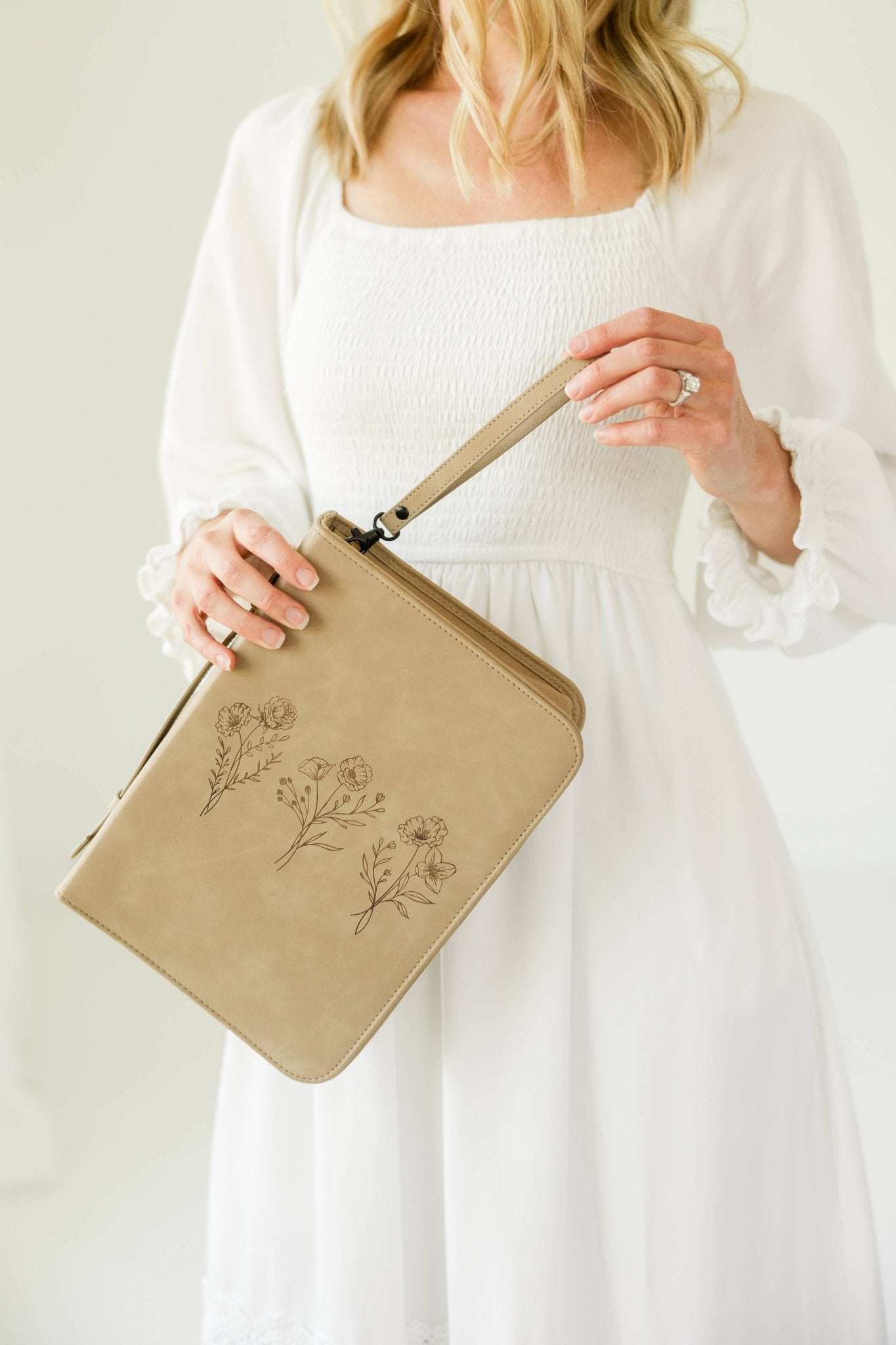 Trio Floral Vegan Leather Bible Case - Purpose + Passion Boutique